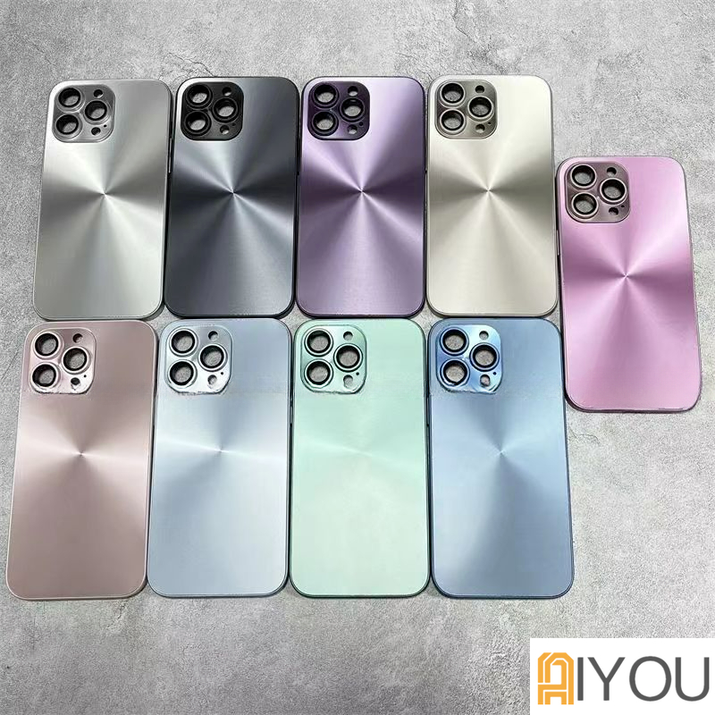 Aurora Case + Lens Guard IPhone 11 12 13 14 PRO MAX Hard Soft Fuze Fashion Casing