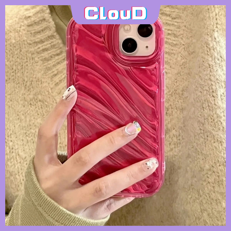 IPHONE Casing Ponsel Kartu Laser Mempesona Simple Mewah Kompatibel Untuk Iphone11 13 12 14 Pro MAX 7Plus XR X7 8 6 6S Plus XS MAX SE 2020motif Korgasi Stereo 3D Kreatif Soft Cover