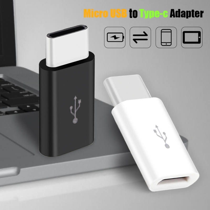 1pc Adaptor Micro USB 3.1 Ke Tipe-C Premium Yang Ditingkatkan Konverter Transmisi Data Kecil Baru Kompatibel Untuk Kebanyakan Perangkat Seluler