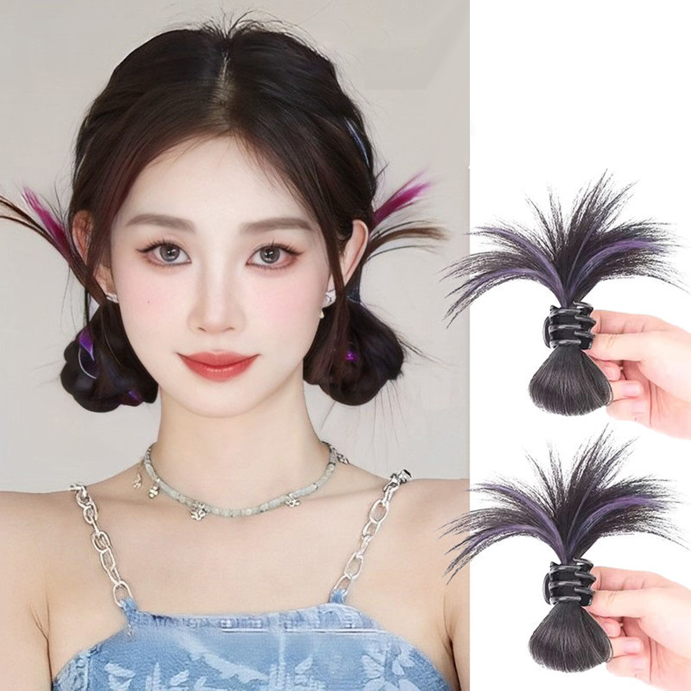 1pcs Wig Klip Rambut Kupu-Kupu Ponytail Gaya Malas Cewek Keren Untuk Aksesoris Rambut Wanita 15cm