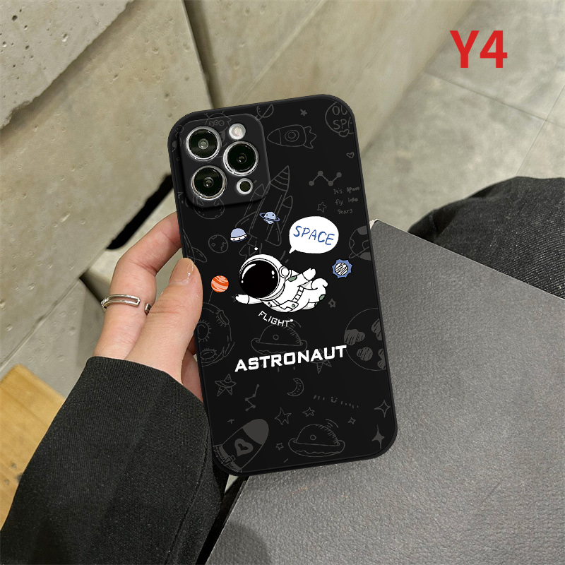 Case Infinix Hot 12i 12 11 10 9 Play Smart 4 5 6 Plus 12pro Hot 12 11 8 11s 9 20 20s 10t 10s 10Lite Note 11 12 G96 8 12 2023 Trendy Brand VAstronaut Nasa Space Couple Soft Sarung