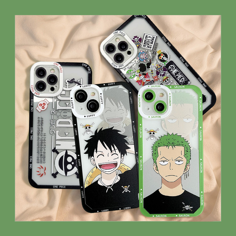 Casing Xiaomi POCO M4 Pro M3 Pro F4 X3 Pro NFC Redmi 9A A1 10C 10A 9 9T 10 9C NFC Redmi Note9 8 11 10 11S 9S 10Pro Plus Kartun Luffy Zoro Bening One Piece Soft Cover