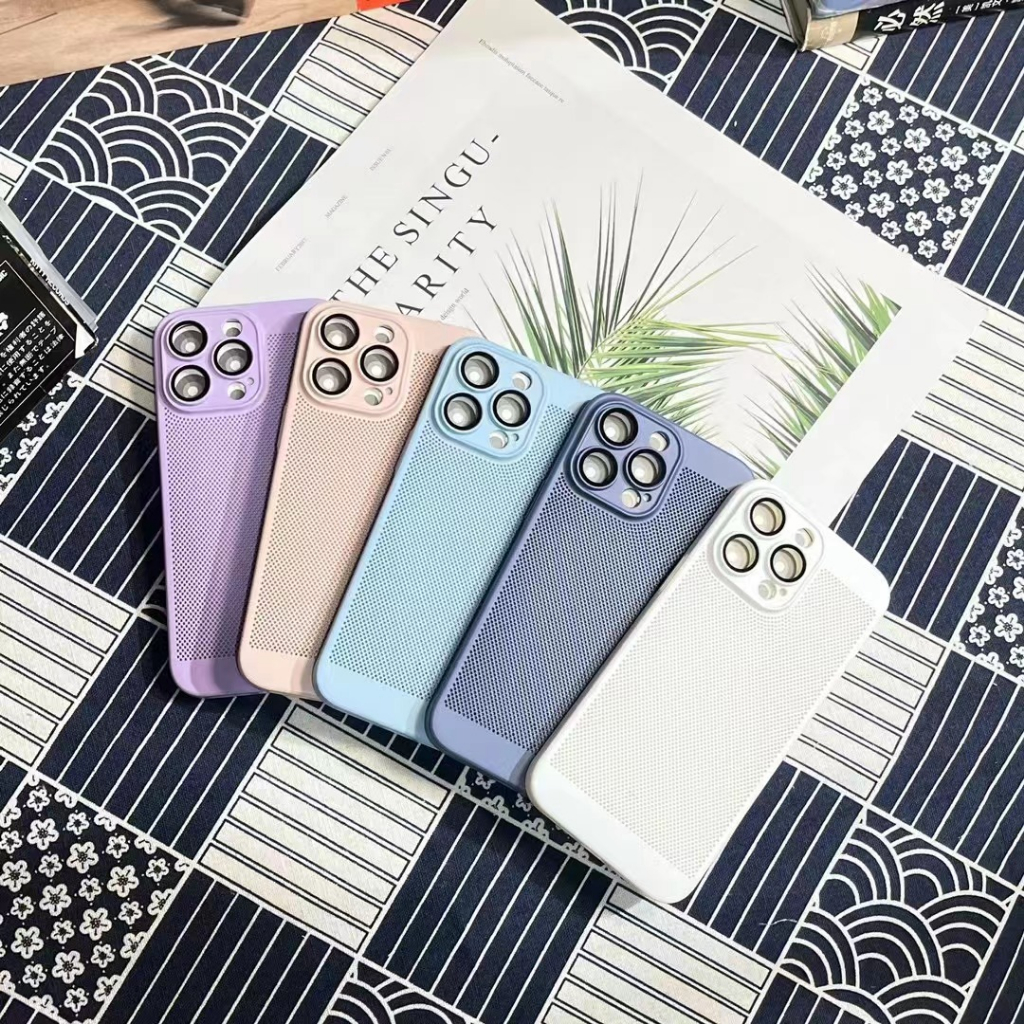 IPHONE Casing Ponsel Penghilang Panas Komprehensif Mewah Iphone14 Pro Max 13pro Max12 Pro Max 11pro Max Pencegah Jatuh Dengan Perlindungan film Lensa Casing Keras