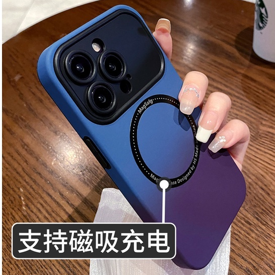 Luxury Silicone Magnetic iPhone Case for iPhone 11 12 13 14 Pro MAX 14Plus Lens Protection Anti-Fingerprint iphone Silicone Soft Case