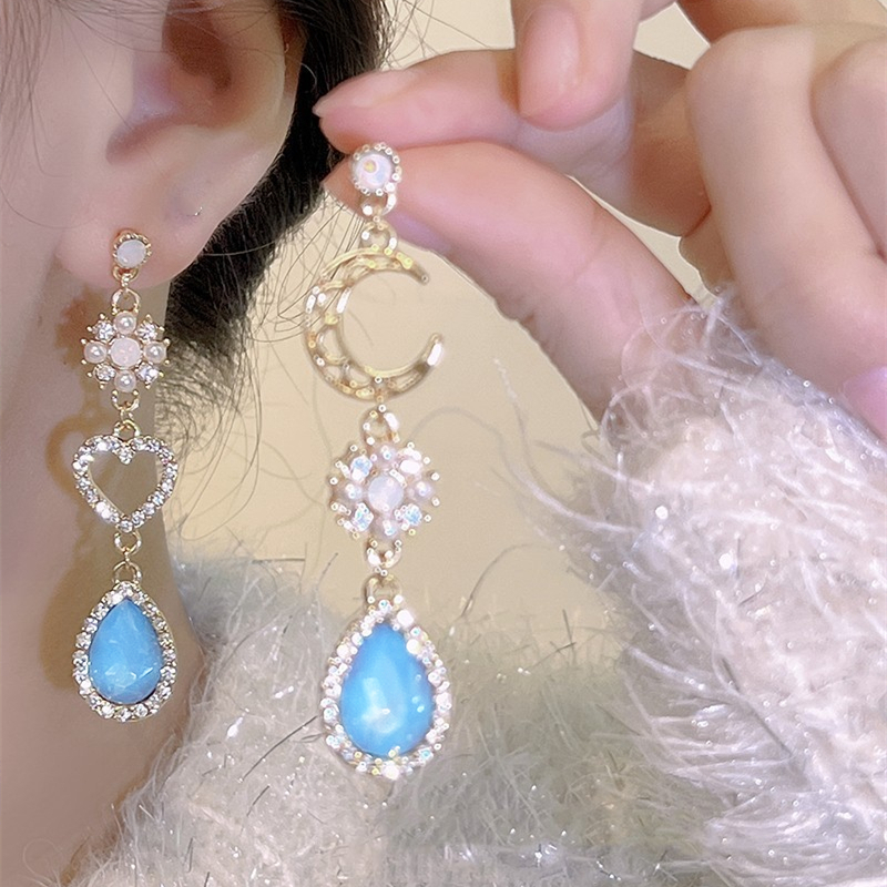 Anting Berlian Bertabur Bunga Untuk Aksesoris Perhiasan Anak Perempuan Rumbai Fashion Edisi Korea Stud Acara Penting