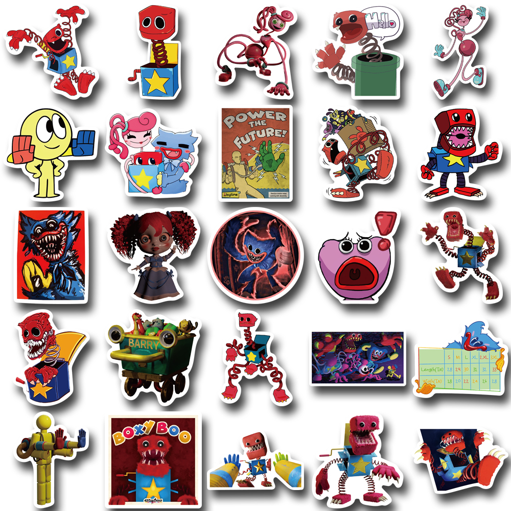 [Dalam Stok] 50 Pcs Proyek Waktu Bermain Kartun graffiti Stiker Indah Kreatif Tangan Akun Ponsel Helm Tahan Air Stiker