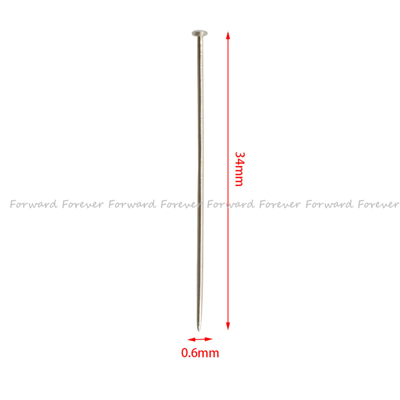 1kotak Simple New PIN PENITI Panjang PIN Alloy Aksesoris PENITI JARUM PENITI TAJAM Anti Karat/PIN