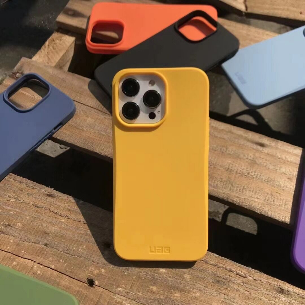 [Hitam/Kuning/Ungu/orange/pink] UAG Silikon Case Iphone 14 pro max case untuk iphone 14pro 14 14plus 13pro max Dropproof Shockproof Case Trailblazer Series