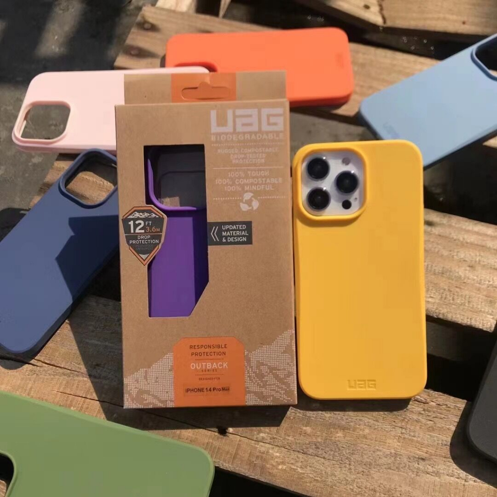 [Hitam/Kuning/Ungu/orange/pink] UAG Silikon Case Iphone 14 pro max case untuk iphone 14pro 14 14plus 13pro max Dropproof Shockproof Case Trailblazer Series