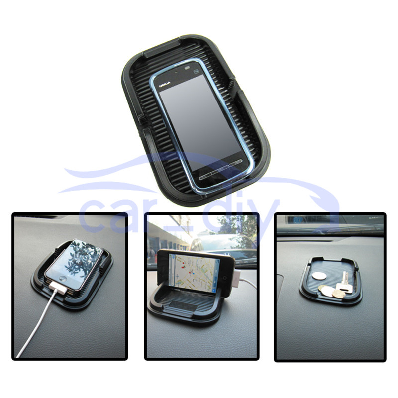 Holder Telepon Mobil Silikon Anti-slip Pad GPS Navigasi Non-slip Mat Portable Kotak Penyimpanan Untuk Koin Kunci Kacamata Bisa Dicuci Aksesoris Mobil Dekorasi