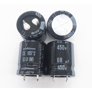 2pcs 450V68UF 22X25mm Kapasitor Elektrolit 68UF 450V