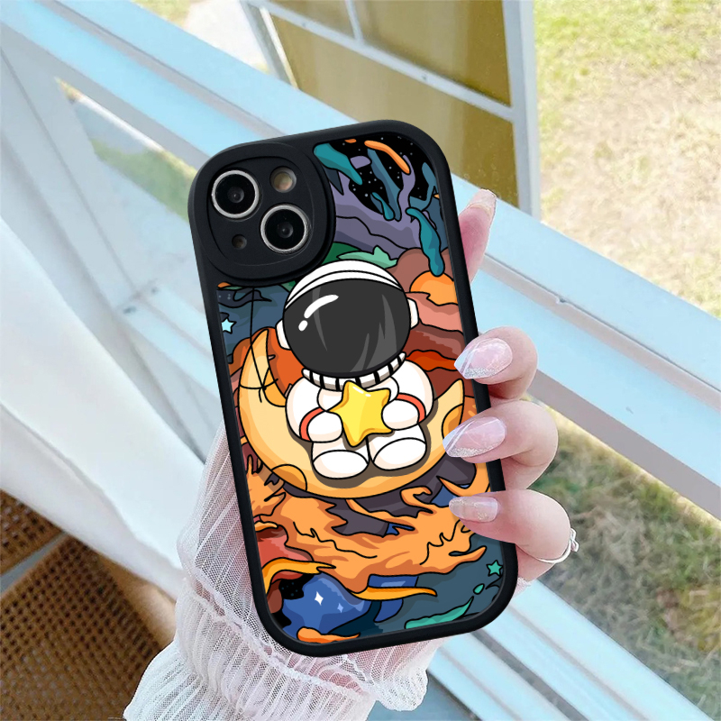 Casing Samsung A34 A14 A13 A50s A30s A12 A54 A50 A32 A03 A04 A53 A03s A04s A23 A02s A21s A52s A22 A33 A11 A20s A72 A52 A31 A10s A20 M23 A71 A51 Trendy Brand NASA Soft TPU Case