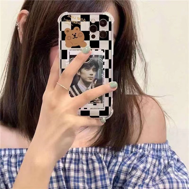 Casing Realme C21Y 10 Pro C25Y C25 C25S C12 C11 2021 C20A C20 Narzo 20 30A Simple Bening Motif Leopard Tempat Kartu Foto Phone Case Soft Tpu Case