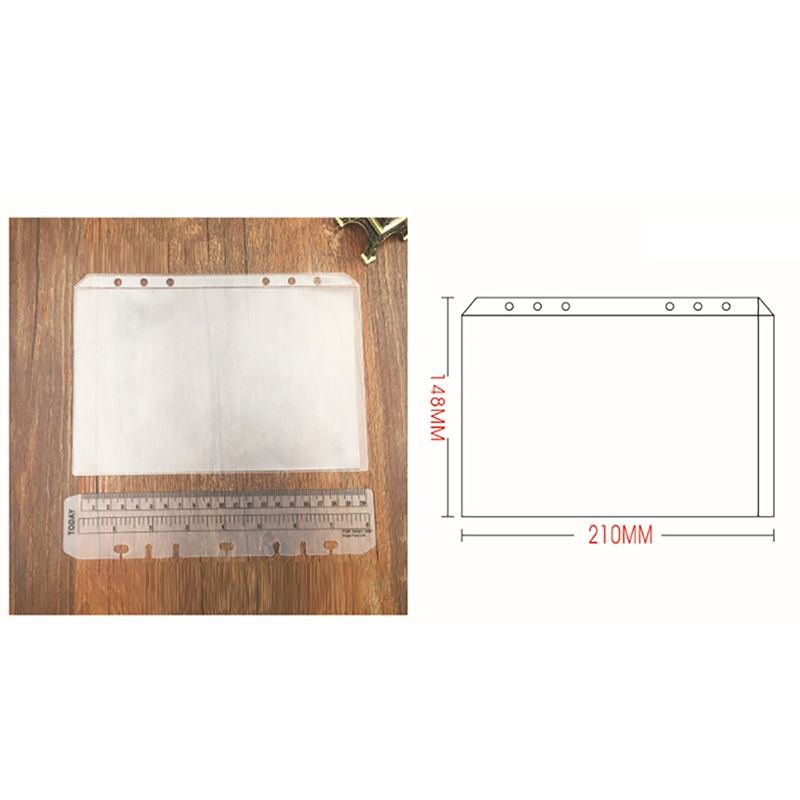 [SHO] 1pc Kantong Binder A5 A6 A7 Binder Folder Untuk Notebook Binder Transparan.
