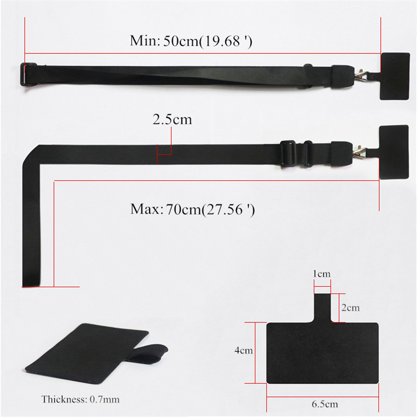 Baru Universal Telepon Lanyards Crossbody Patch Traveling Hiking Portabel Dilepas Leher Gantung Tali Strap Outdoor Smartphone