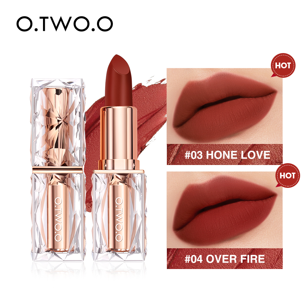 O.TWO.O Spun Gold Brocade Velvet Lipstick Matte Long Lasting