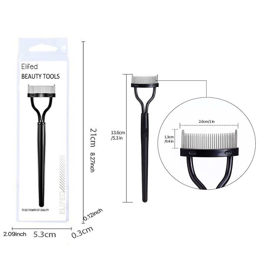 Makeup Eyelash Metal Brush Comb Lash Separator Maskara Lift Curl Alat