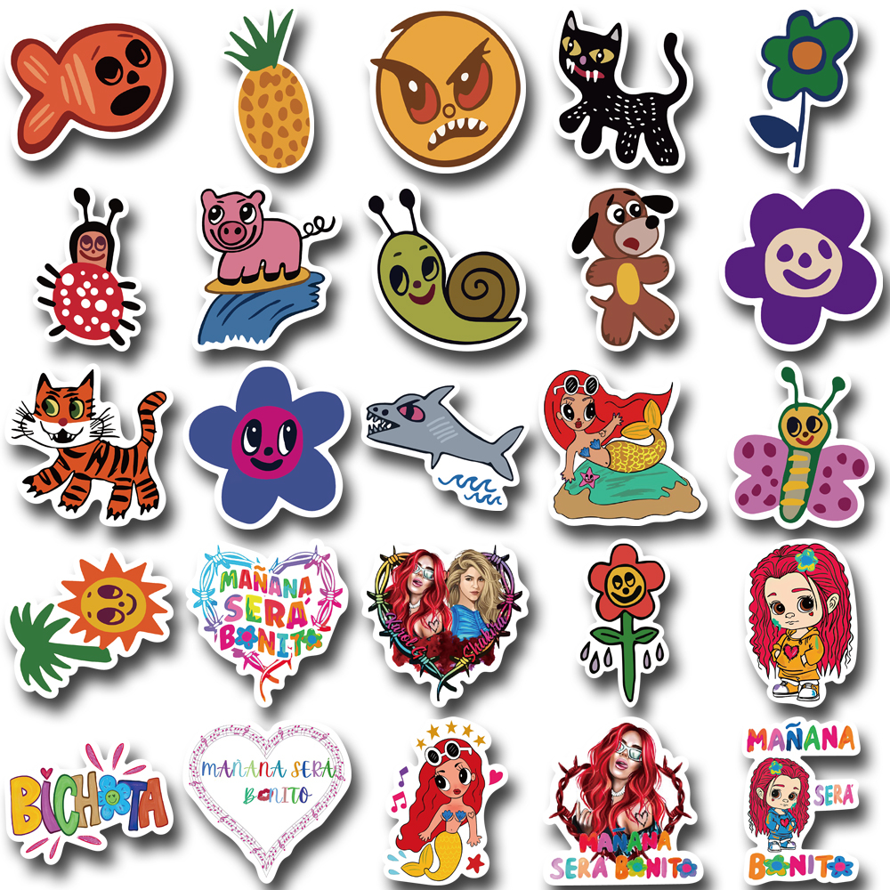 50 Pcs Manana Sera Bonito Indah Kartun Grafiti Stiker Laptop Ponsel Case Tahan Air Stiker Decal