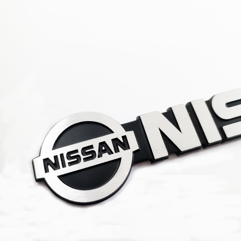 1x Logam NISSAN Logo Mobil Auto Rear Trunk Lid Dekoratif Emblem Badge Stiker Decal Pengganti NISSAN