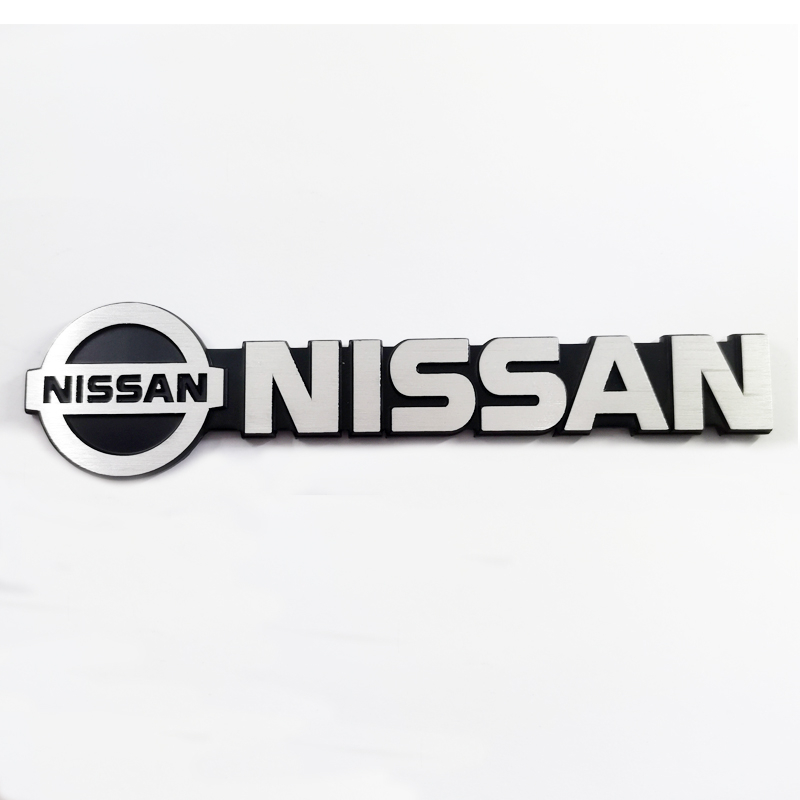 1x Logam NISSAN Logo Mobil Auto Rear Trunk Lid Dekoratif Emblem Badge Stiker Decal Pengganti NISSAN