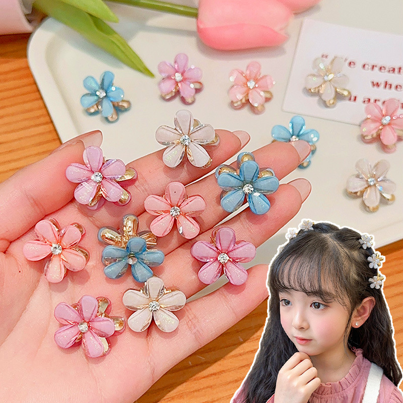 10pcs Set Jepit Rambut Bunga Anak Perempuan Bayi Lucu Hairpin