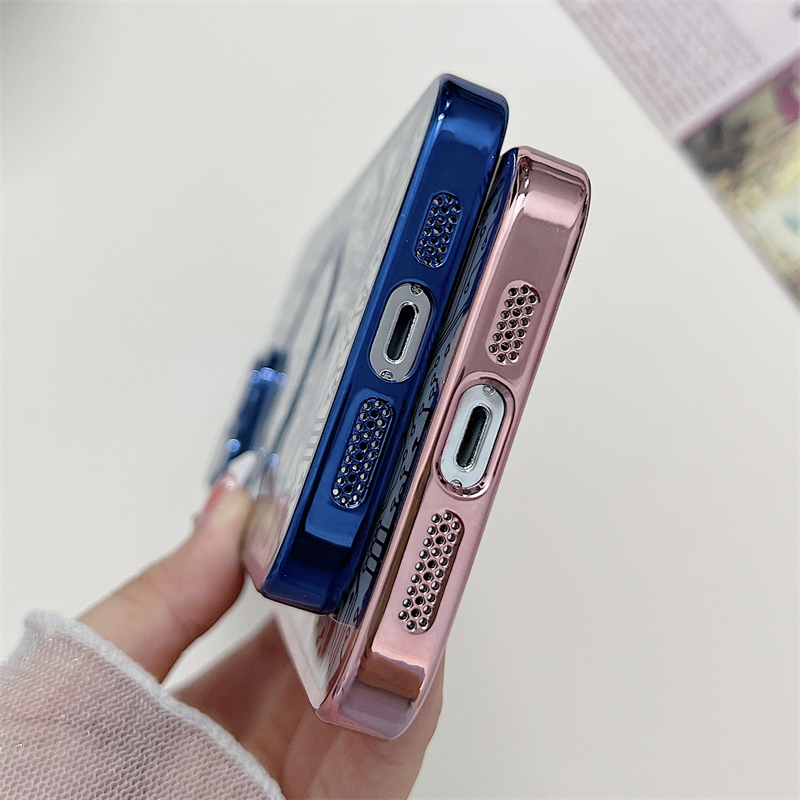 IPHONE Casing Transparan Magnetik Bermotif Sirkuit Dengan Pelindung Lensa Kamera Untuk Iphone14 13 12 11 pro max