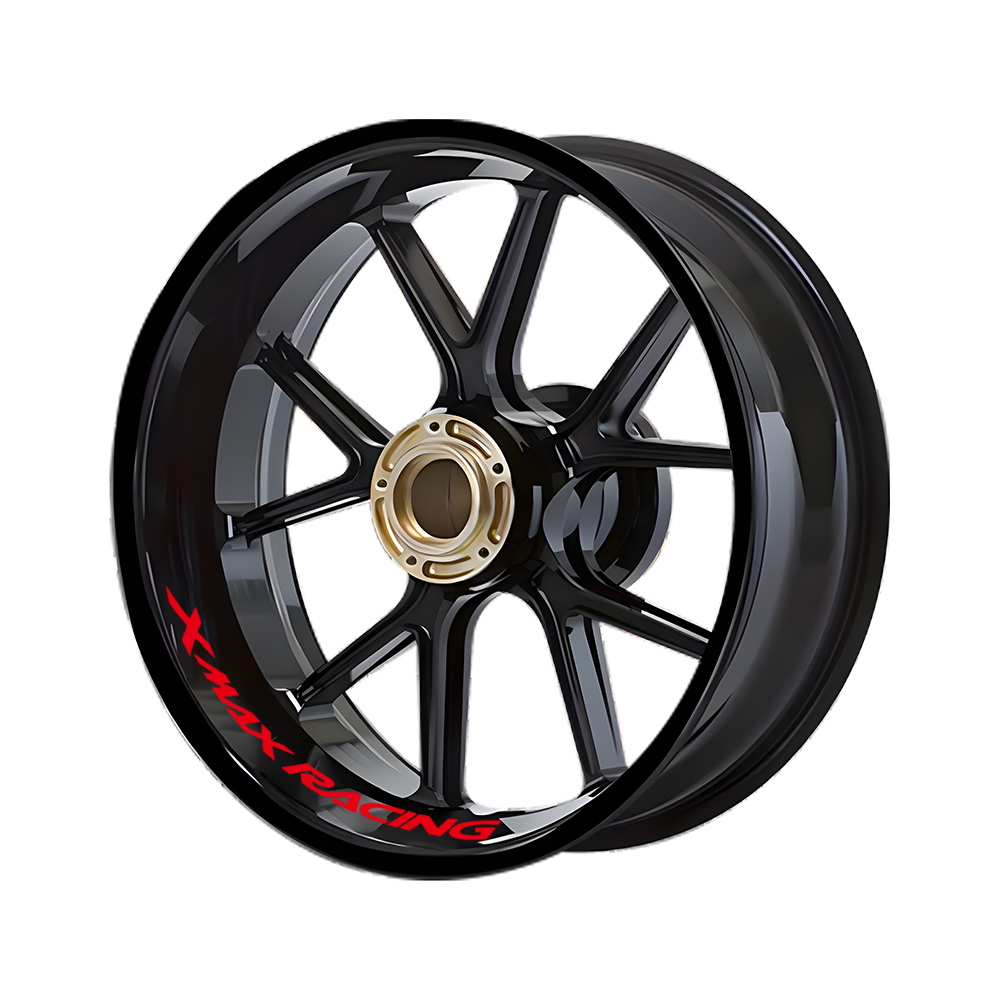 Stiker Roda Reflektif YAMAHA XMAX Depan 15 &quot;Belakang 14&quot; Hub Decals Rim Tape Aksesoris Motor Untuk YAMAHA XMAX 150 250 300 Xmax300 Xmax250 Xmax150