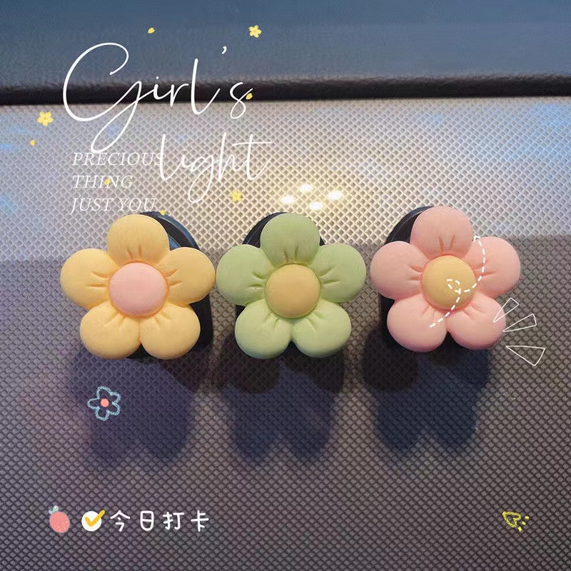 Car Creative Cute Flower Invisible Hook, Pengait Dekorasi Kartun Mobil