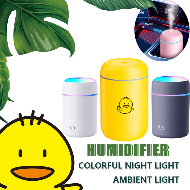 Lampu Warna-Warni Air Diffuser Humidifier Diffuser Essential Oil Ultrasonic Scent Sleep Spray Untuk Pengharum Ruangan Rumah Mobil Kantor