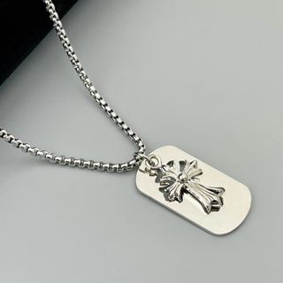 Fashion Vintage Flame Cross Pendant Kalung Untuk Wanita Pria Rantai Panjang Punk Goth Trendi Aksesoris Choker Gothic Perhiasan