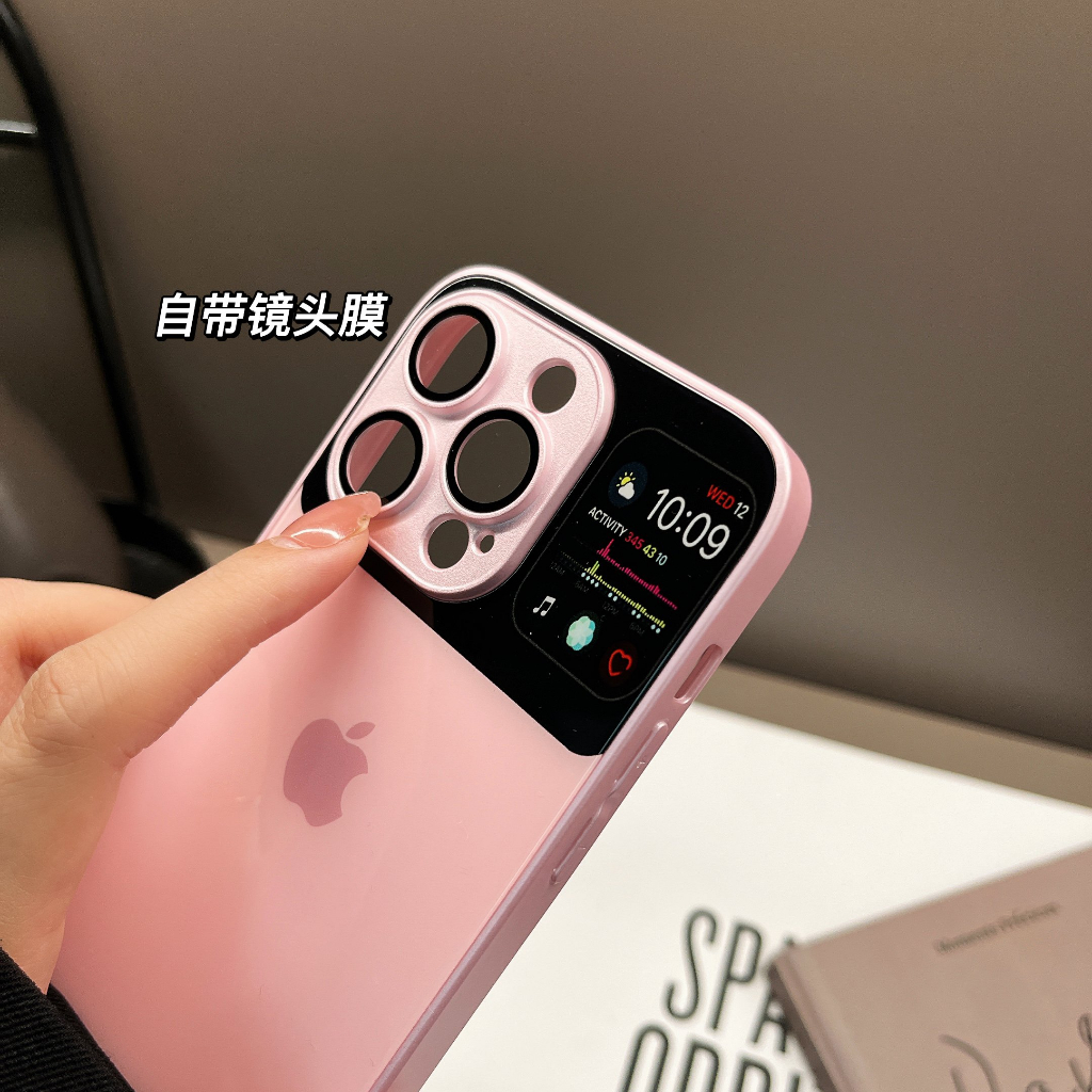 New!! High-end large window AG glass case iphone for iPhone 11 12 13 pro max 14 Pro Max 14Plus anti-drop IPhone case with HD camera lens protective film