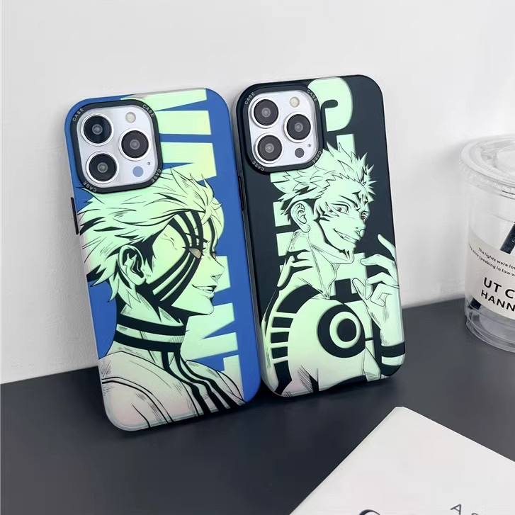 NEW !! Jujutsu Kaisen / Demon Slayer case Iphone ( for Iphone 11 12 pro max 13 pro max14 promax 14 plus READY !) Premium IMD anti-fingerprint matte anti-drop iphone case