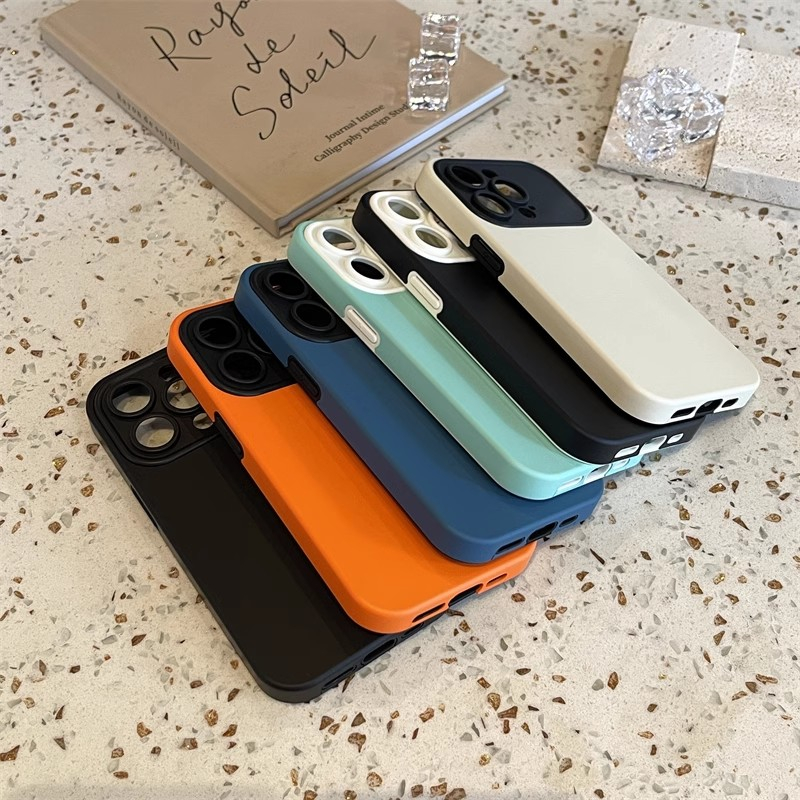 IPHONE Lembut Permen Silikon Casing Ponsel Untuk Iphone14 13 12 11 Pro Max X Xs XR Max Bumper Shockproof Cases Cover