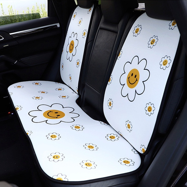 Bantal Kursi Kartun Mobil, Bantal Kursi Bunga Matahari Kreatif Mobil