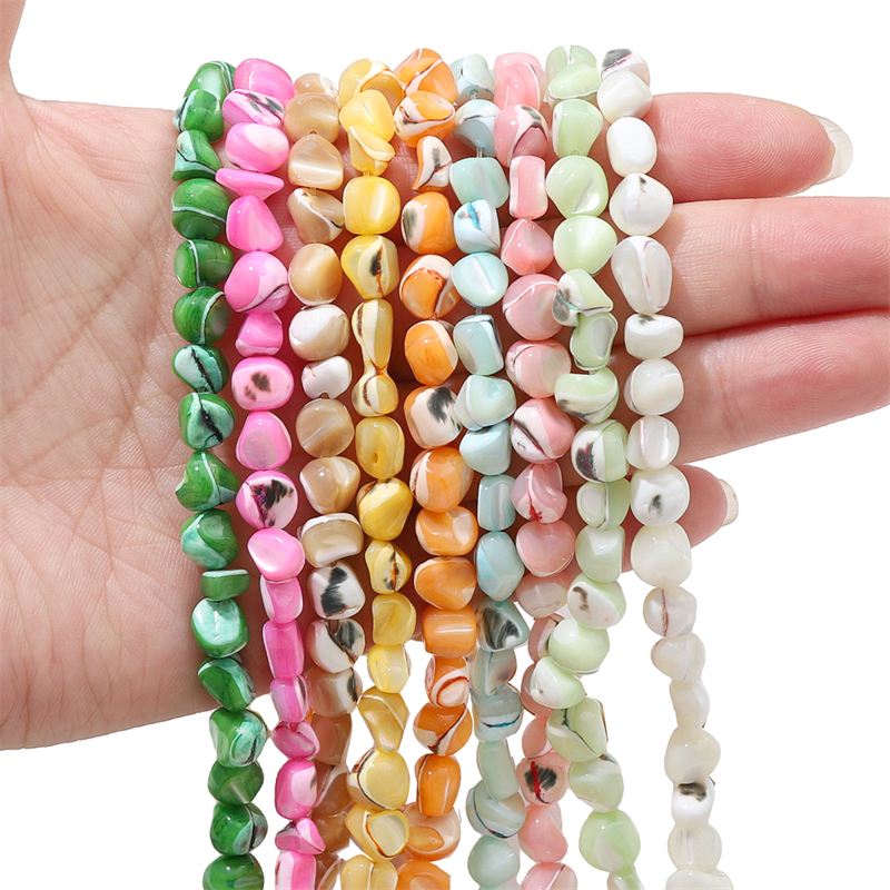 55pcs 7-8mm suketrreguler galihhapes galihtural sukethell galihseads alfinecklace alfinracelet galihewelry galihaking galihccessories