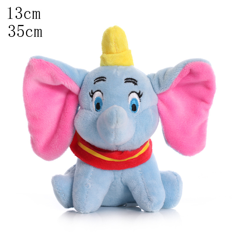 1pc Boneka Dumbo Kartun Anime Gajah Bahan Plush Lembut Ukuran 22cm 12cm Untuk Hadiah Ulang Tahun