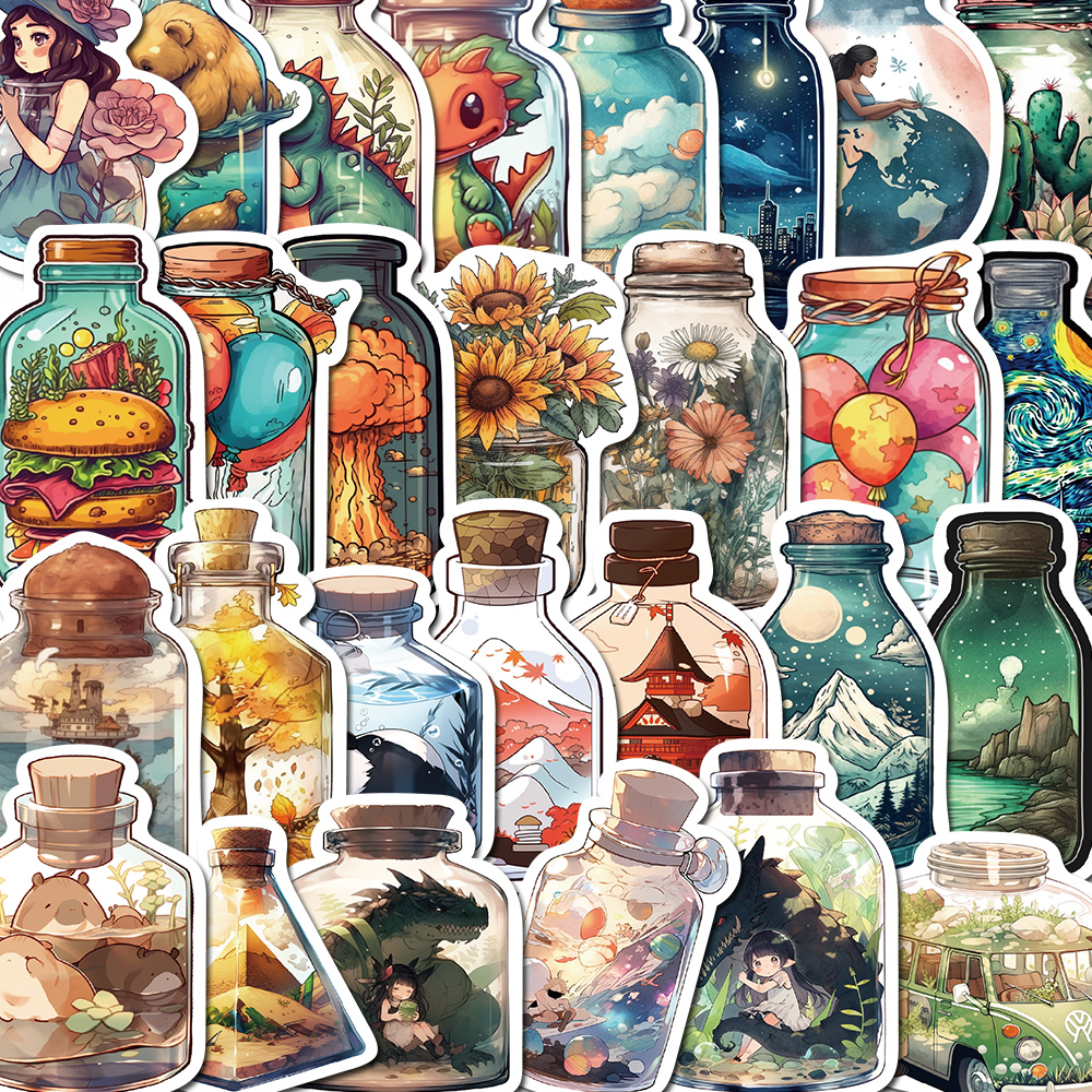 50pcs stapelxquisite alfinorld in alfinottle umakuartoon alfintickers galihute dan alfinebat intipater intipater stiker anti bocor stiker lokal 50pcs