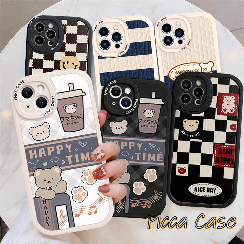 Oppo A57 2022 A15 A12 A17 A17K A77S A16 A96 A55 A95 A15s A3S A16K A9 A5 A54 A74 Reno 5F 7Z 5 7 6 4 4F A5S A76 A92 A31 A52 A16E A7 A53 A1K A36 INS Susu Anak Perempuan Bear Case Lucu Teh