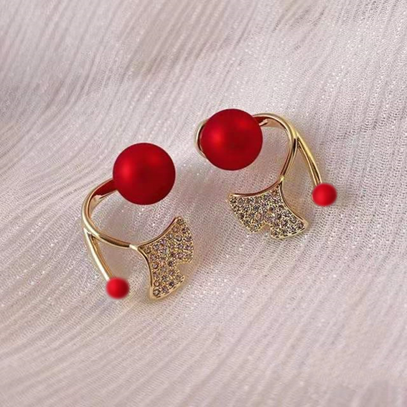 Set Bunga Zirkonium Anting Mutiara Untuk Aksesoris Perhiasan Wanita Studi Telinga fashion Edisi Korea Acara Penting