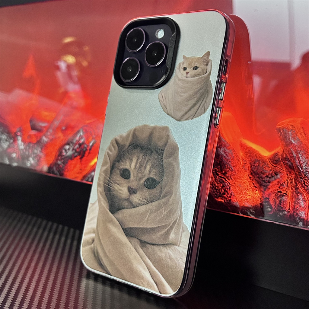 IPHONE Dllencase Casing Untuk Iphone11 14 12 13 Pro Max Perlindungan Fashion Cahaya Mewah Panas Perak Frosted Phone Cover X005