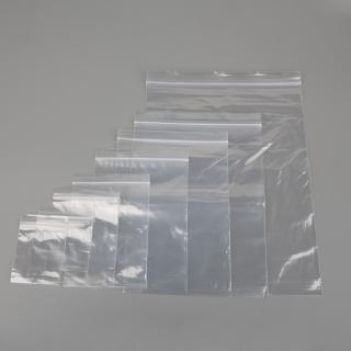 100pcs Kantong Plastik Self Sealing Sachet Zip Zipper Lock Transparan 12*17cm /14*20cm/17.5*25cm Ziplock Bag Bening Untuk Kemasan Perhiasan