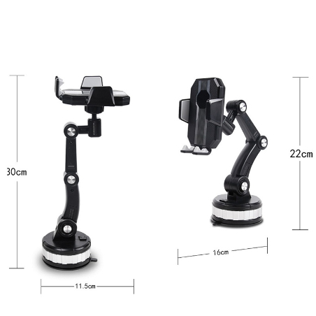 Diperpanjang Suction Cup Type Large Truck Navigation Didedikasikan Ponsel Mobil Holder Shockproof Extended Suction Cup Type Truck Navigation Didedikasikan Handphone