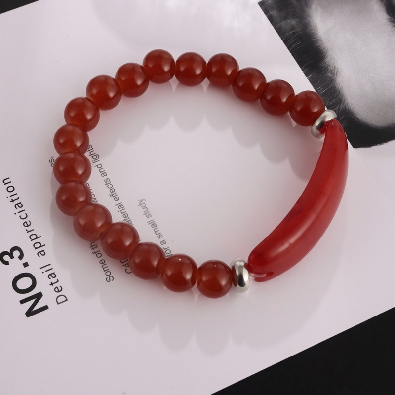 Gelang Tangan Manik-Manik Batu Kristal Obsidian Tiger Eye Magnetik 8MM Untuk Terapi Kesehatan