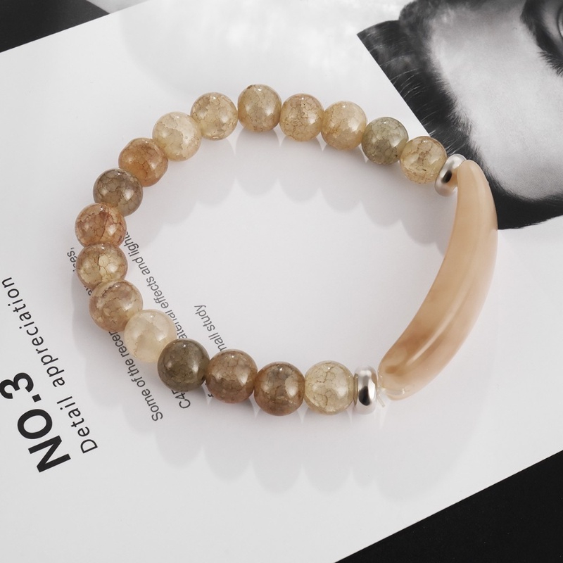 Gelang Tangan Manik-Manik Batu Kristal Obsidian Tiger Eye Magnetik 8MM Untuk Terapi Kesehatan