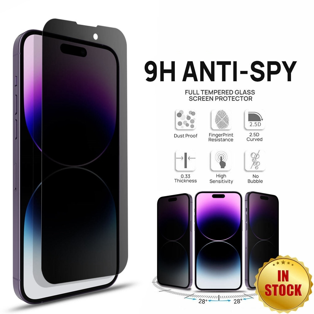 Anti peeping tempered film NEW for iPhone 14 13 12 11 Pro Max Mini X Xs Max XR  iPhone 6 6s 7 8 Plus Privacy Anti-Spy Glass Screen Protector