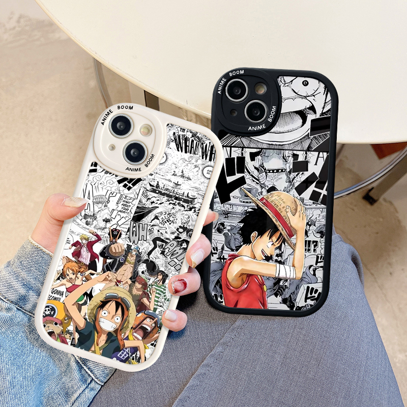 IPHONE Sederhana Fashion One Piece Huruf Inggris Bingkai Hitam Casing Ponsel Kompatibel Untuk Iphone7 8 Plus14 11 12 13 Pro Max X XR XS Max 6 6s Plus Se2020 Bening TPU Soft Case Phone Cover