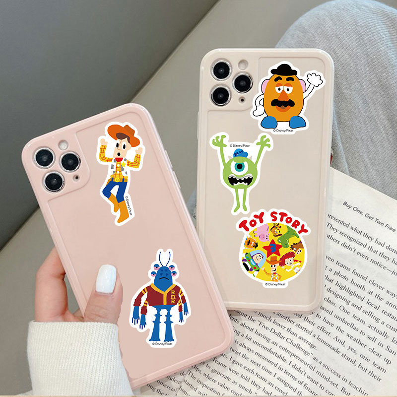 50pcs Disney Pixar Koleksi Animasi Kartun Toy Story Stiker Vinyl Untuk Botol Air Stiker Tahan Air