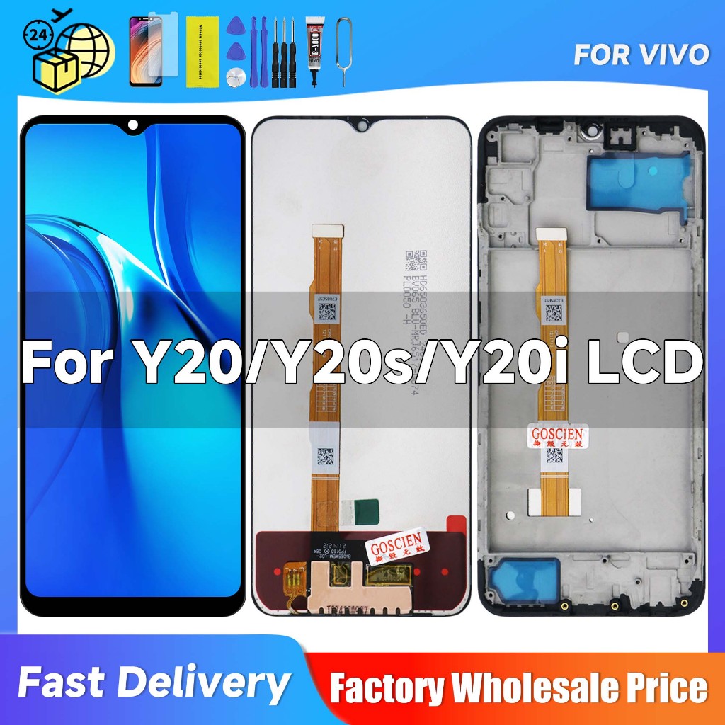 LCD Touchscreen for VIVO Y20 Y20s Y20i Y20SG Y20a Original Complete Fullest