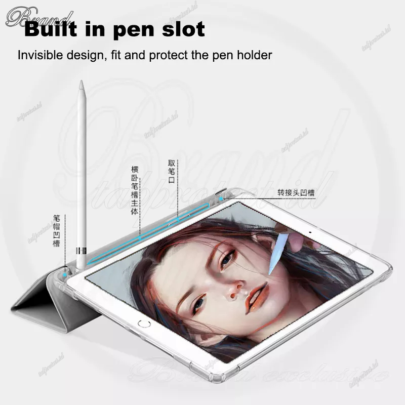 Untuk Oppo Pad Air 10.36&quot; OPD2102 X21N2 Pad 11.0&quot; OPD2101 Pad2 11.61&quot; OPD2201 Fashion Dicat Pola Lucu Anjing Tablet Penutup Pelindung Flip Lipat Stand Casing Tembus Casing Belakang