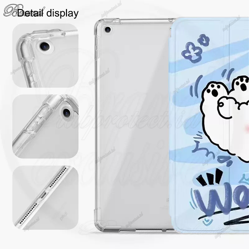 Untuk Honor Pad8 (2022) 12.0&quot; HEY-W09 Huawei Honor Pad V8 Pro (2022) 12.1&quot; Batang-W09 Fashion Dicat Pola Lucu Penutup Pelindung Tablet Anjing Flip Stand Casing Tembus Casing Belakang